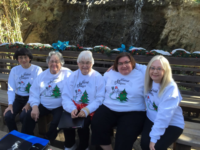 Maureen Ong, Judy Clinton, Ruth Baird Krusic, Cindy Drennan, Mary Ann Hultine - Winter Sawdust Festival 2015